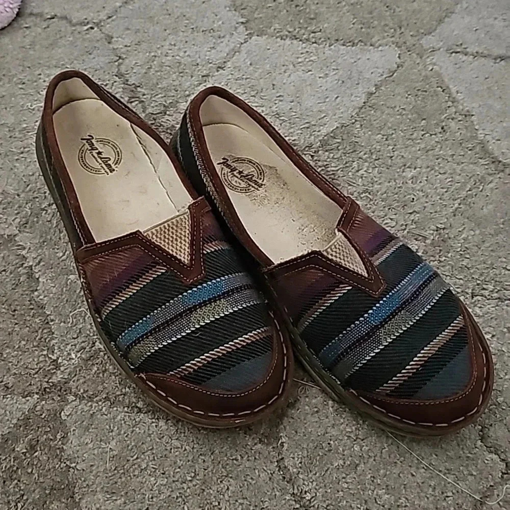 Tony Lama Renata Slip On Womens Black Flats Casual TLC116L